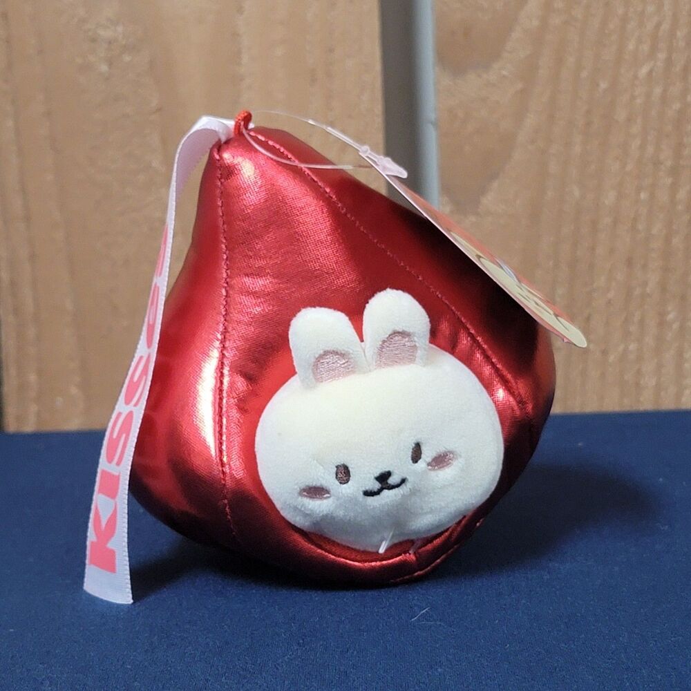 Anirollz 4" Bunniroll With Hersheys Kisses Kawaii Cute Plush Red Valentine's NWT